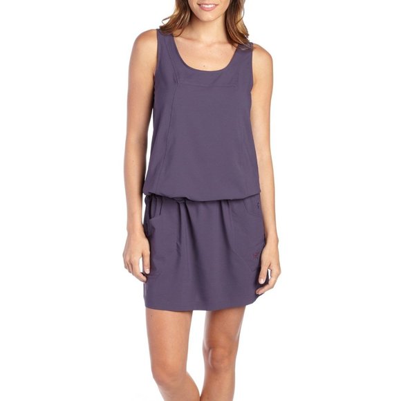 Arc'teryx Womens L Gray Sleeveless Dropped Waistline Contenta Tank Dress UPF50+ - Picture 1 of 10